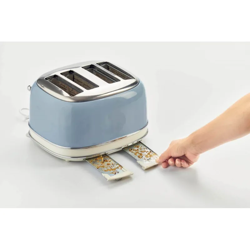 Toaster 4 slices Vintage Blue