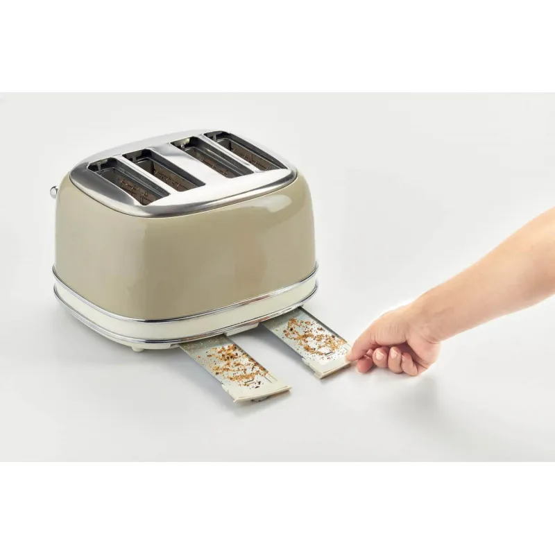 Toaster 4 slices Vintage Beige