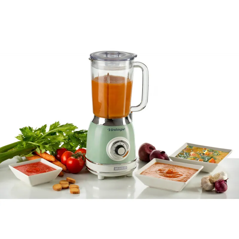 Blender with Glass Cup Vintage Green