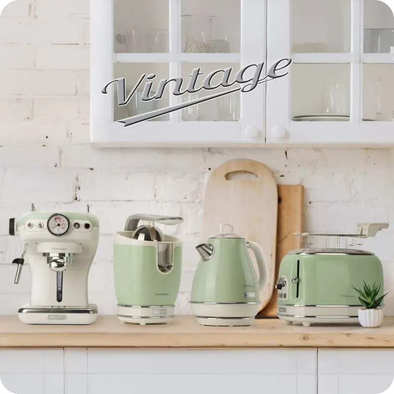 Toaster 4 slices Vintage Green
